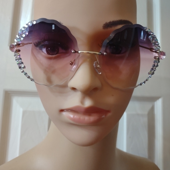 New rimless women's fashion sunglasses - Picture 2 of 3